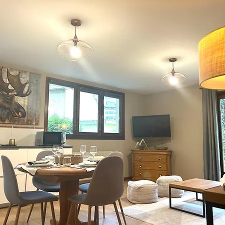 Style Avec Grande Terrasse Et Parking Prive Chamonix